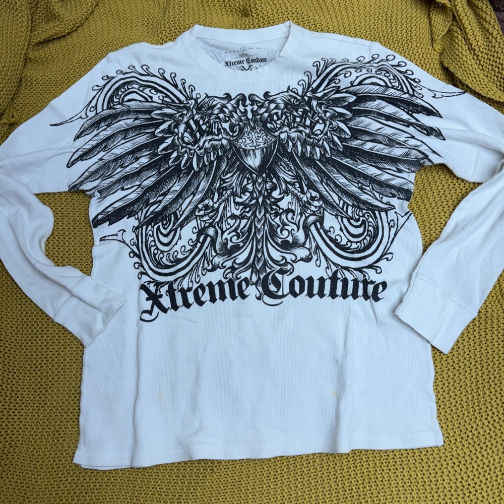 Xtreme Couture White Long Sleeve Tee
